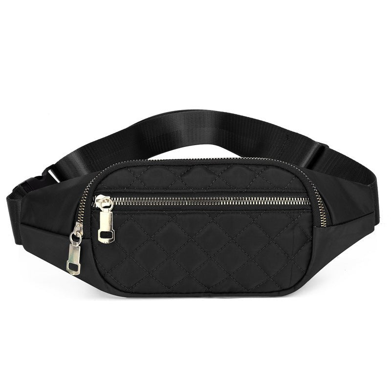 Rhombus Fanny Packs For Women Crossbody Waist Bags For Sports Hiking Cycling Running - Oopsdadforgot.com