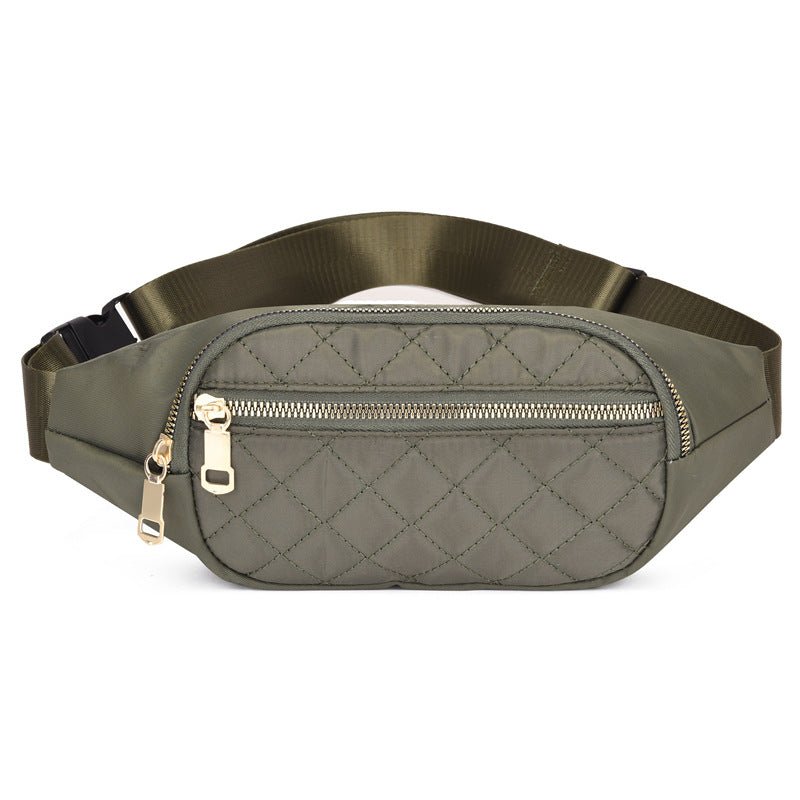 Rhombus Fanny Packs For Women Crossbody Waist Bags For Sports Hiking Cycling Running - Oopsdadforgot.com