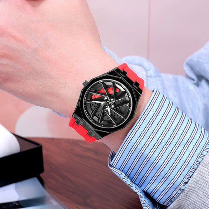 Rotating Watch Mens Wheel Hub Rotating Quartz Watch - Oopsdadforgot.com