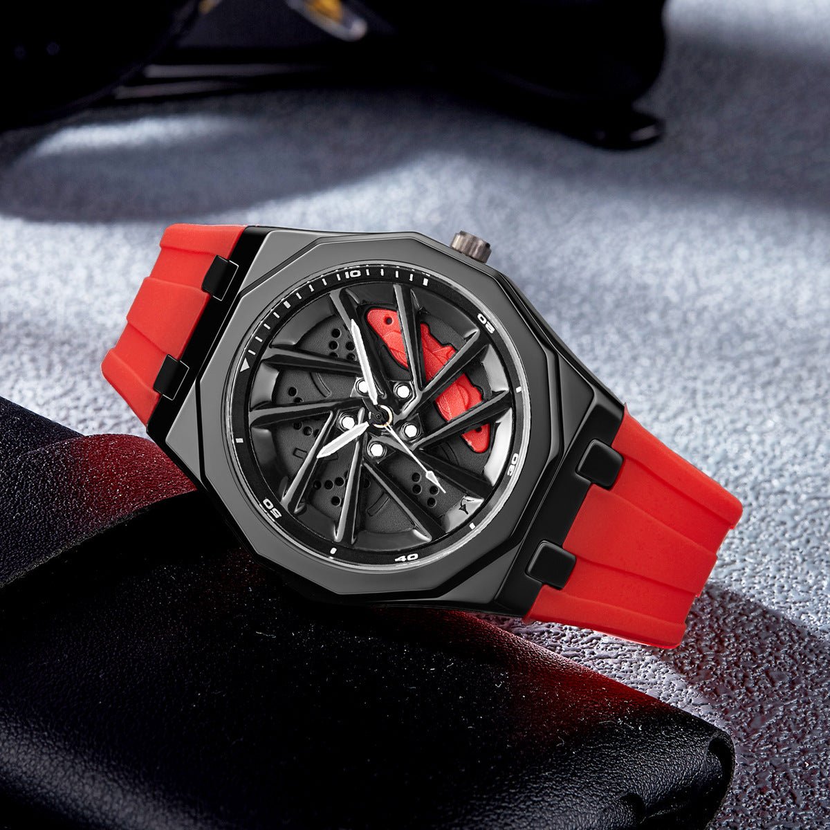 Rotating Watch Mens Wheel Hub Rotating Quartz Watch - Oopsdadforgot.com