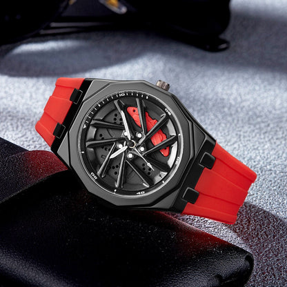 Rotating Watch Mens Wheel Hub Rotating Quartz Watch - Oopsdadforgot.com