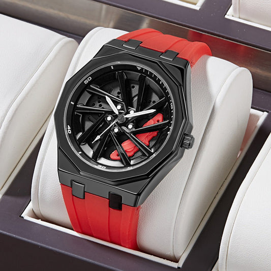 Rotating Watch Mens Wheel Hub Rotating Quartz Watch - Oopsdadforgot.com