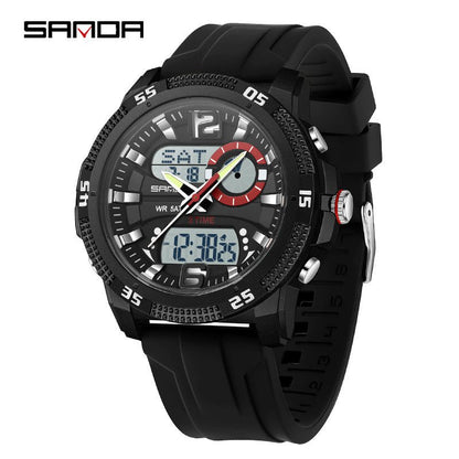 SANDA Mens Electronic Watch Youth Alarm Clock Luminous Sporty - Oopsdadforgot.com
