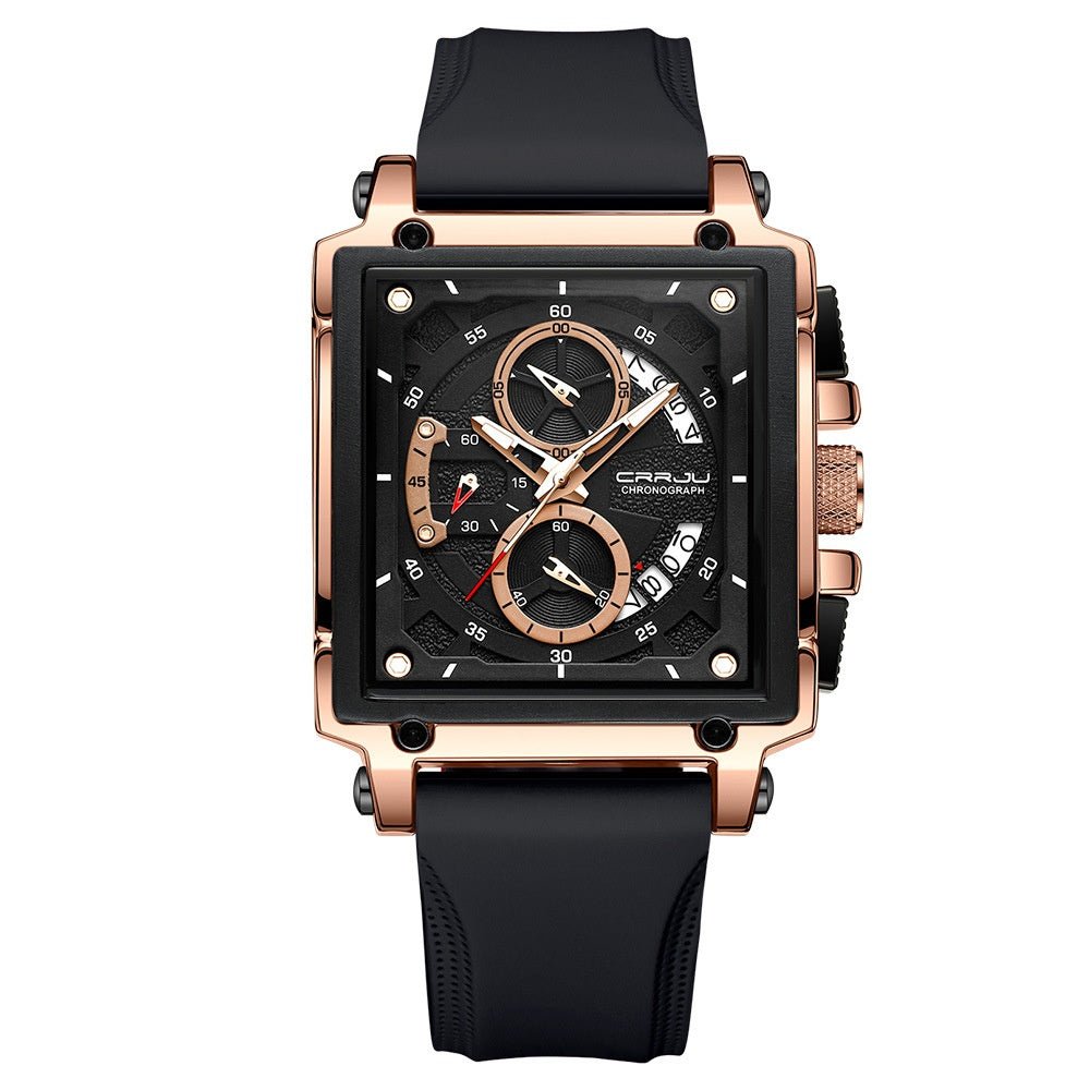 Simple Business Tape Mens Calendar Watch - Oopsdadforgot.com
