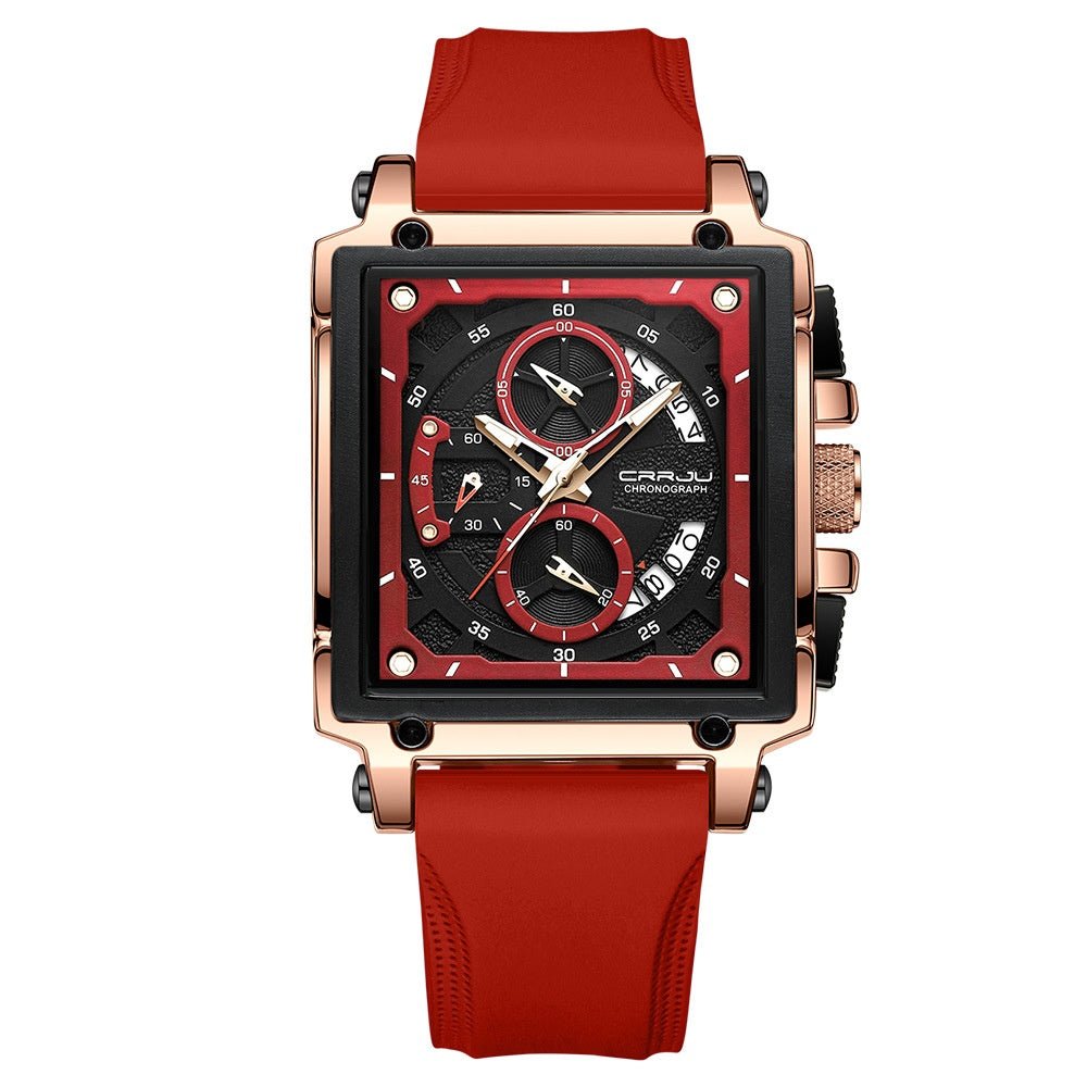 Simple Business Tape Mens Calendar Watch - Oopsdadforgot.com