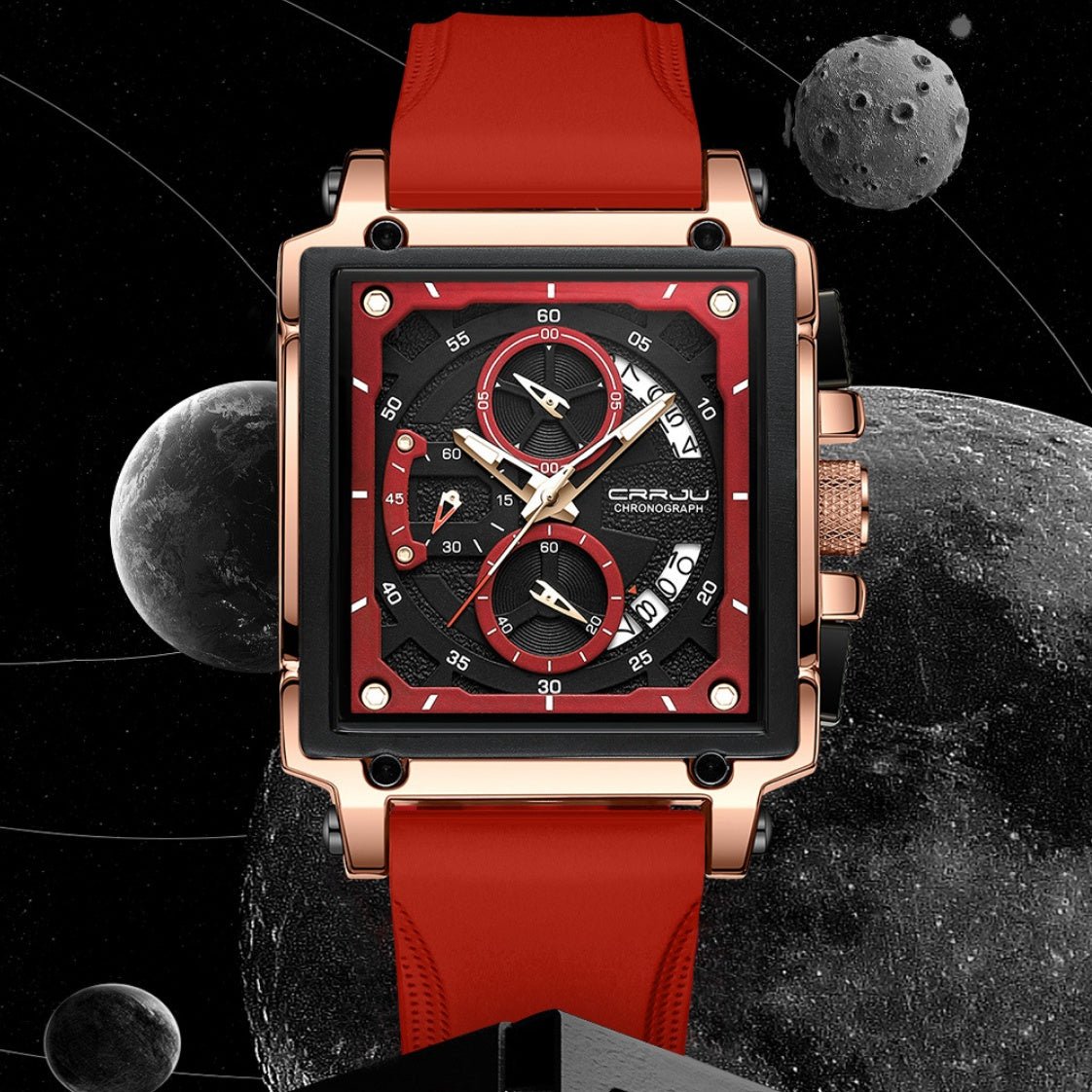 Simple Business Tape Mens Calendar Watch - Oopsdadforgot.com