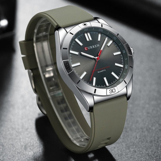 Simple Unisex Round Silicone - band Couples Watch Waterproof - Oopsdadforgot.com