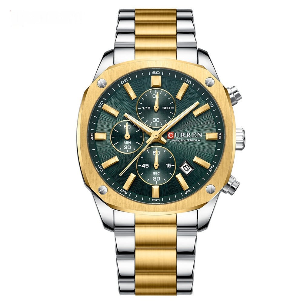 Six - hand Waterproof Business Mens Watch With A Calendar - Oopsdadforgot.com