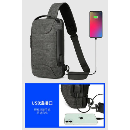 Sling Bag, Waterproof Men's Chest Bag Shoulder Bags Crossbody Sling Backpack For Men - Oopsdadforgot.com