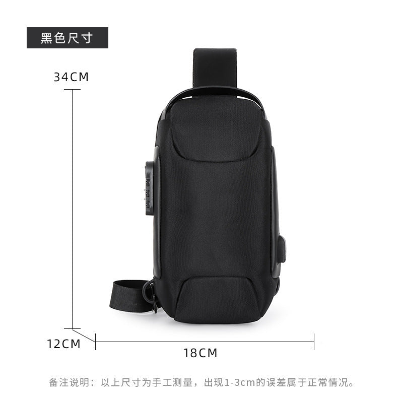 Sling Bag, Waterproof Men's Chest Bag Shoulder Bags Crossbody Sling Backpack For Men - Oopsdadforgot.com