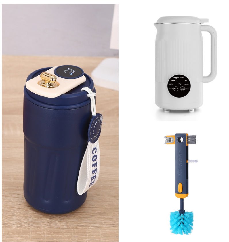 Smart Digital Thermal Bottle Portable Coffee Mug Stainless Steel Water Bottle In - Car Insulated Cup Keep Cold Vacuum Flasks 450ml - Oopsdadforgot.com