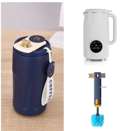 Smart Digital Thermal Bottle Portable Coffee Mug Stainless Steel Water Bottle In - Car Insulated Cup Keep Cold Vacuum Flasks 450ml - Oopsdadforgot.com