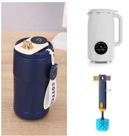 Smart Digital Thermal Bottle Portable Coffee Mug Stainless Steel Water Bottle In - Car Insulated Cup Keep Cold Vacuum Flasks 450ml - Oopsdadforgot.com