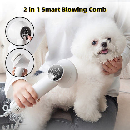Smart Pet Hair Dryer Dog Golden Retriever Cat Grooming Hairdressing Blow & Comb Silent No Harm Pet Cleaning Supplies Pet Products - Oopsdadforgot.com