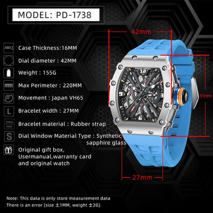 Square Men's Quartz Calendar Watch - Oopsdadforgot.com