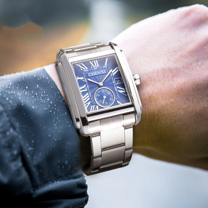 Square Quartz Watch Strap Watch Men - Oopsdadforgot.com