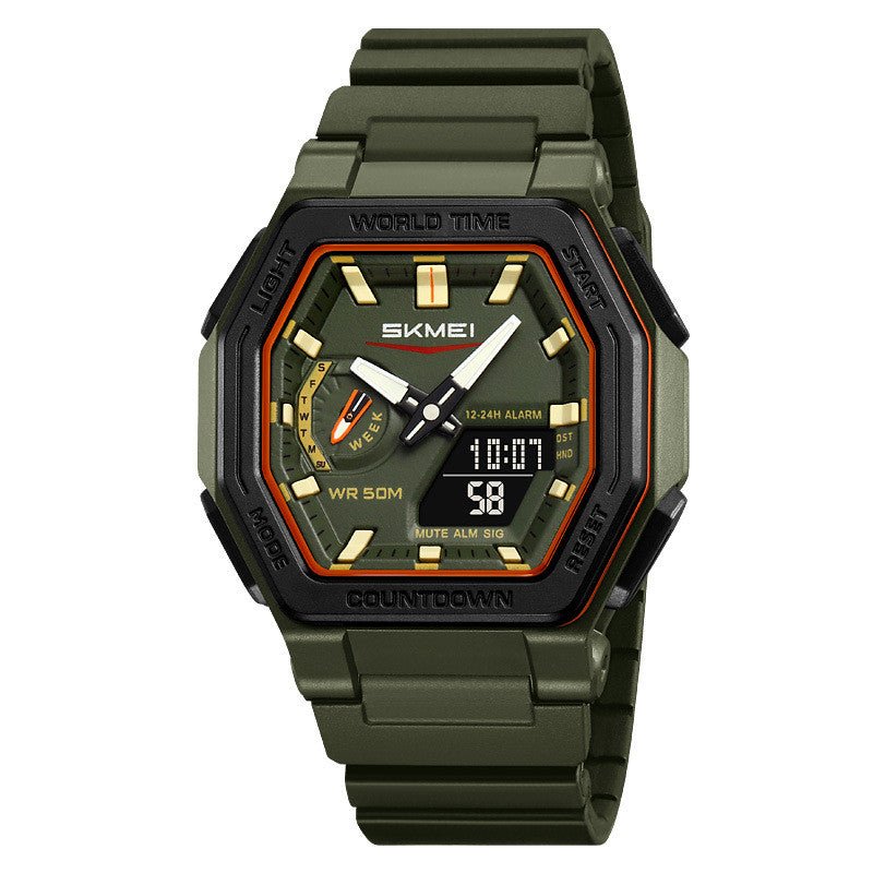 Waterproof Multi - function Digital Watch For Students A Versatile Sports - style Dual - display Wristwatch - Oopsdadforgot.com