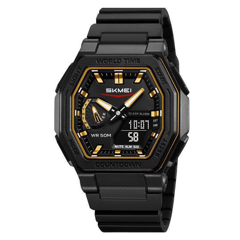 Waterproof Multi - function Digital Watch For Students A Versatile Sports - style Dual - display Wristwatch - Oopsdadforgot.com