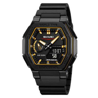 Waterproof Multi - function Digital Watch For Students A Versatile Sports - style Dual - display Wristwatch - Oopsdadforgot.com