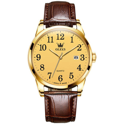 Waterproof Quartz Watch Digital Scale Simple Men - Oopsdadforgot.com