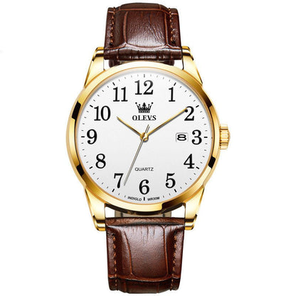 Waterproof Quartz Watch Digital Scale Simple Men - Oopsdadforgot.com