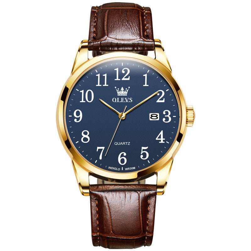 Waterproof Quartz Watch Digital Scale Simple Men - Oopsdadforgot.com