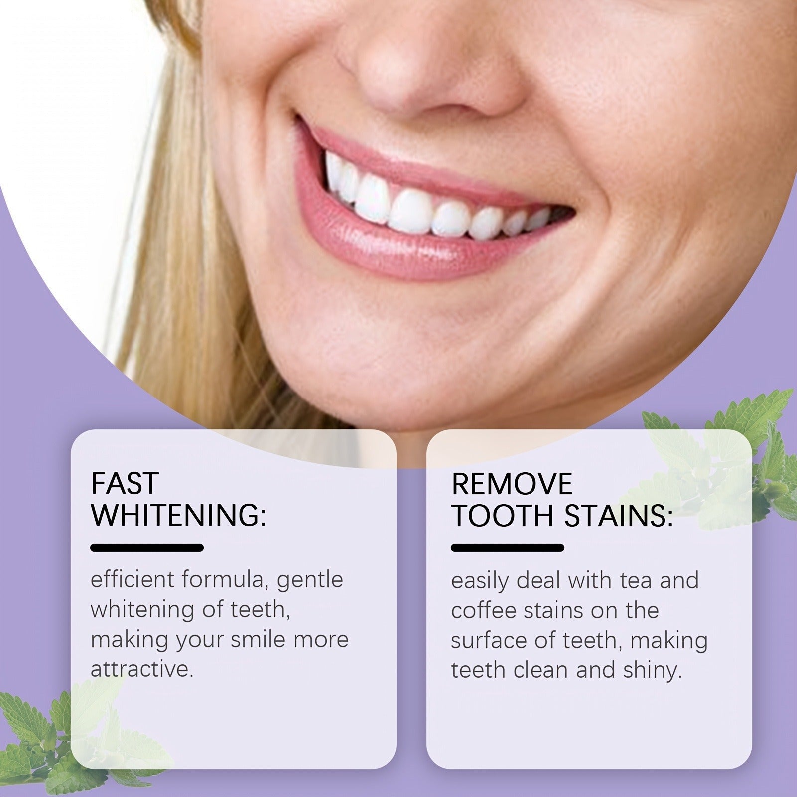 Whitening Teeth Strips Purple Teeth Strips Dry - application - Oopsdadforgot.com