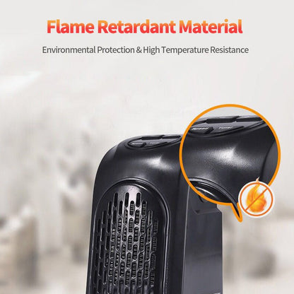 Winter Air Heater Fan Heater Electric Home Heaters Mini Room Air Wall Heater Ceramic Heating Warmer Fan For Home Office Camping - Oopsdadforgot.com