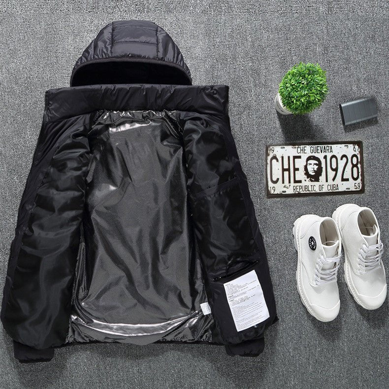 Winter Heated Jacket USB Electric Cotton Coat Zip - up Heater Thermal Clothing Heating Vest For Men - Oopsdadforgot.com