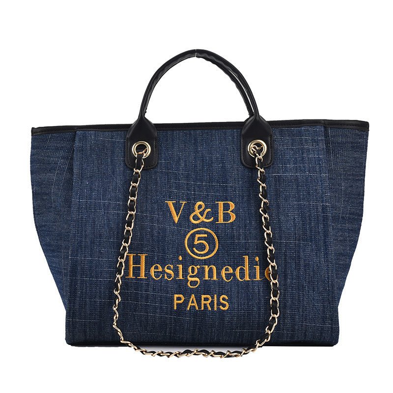 Women's Bag New European And American Bags Big Bag Shoulder Bag Large Capacity Chain Handbag Ins Messenger Bag - Oopsdadforgot.com