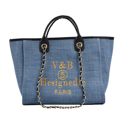 Women's Bag New European And American Bags Big Bag Shoulder Bag Large Capacity Chain Handbag Ins Messenger Bag - Oopsdadforgot.com