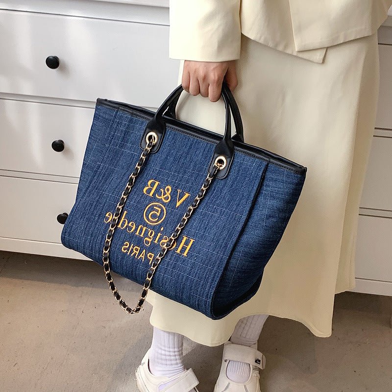 Women's Bag New European And American Bags Big Bag Shoulder Bag Large Capacity Chain Handbag Ins Messenger Bag - Oopsdadforgot.com