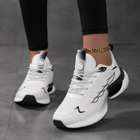 Womens Lightweight Shock - Absorbing Mesh Running Shoes For Sports - Oopsdadforgot.com